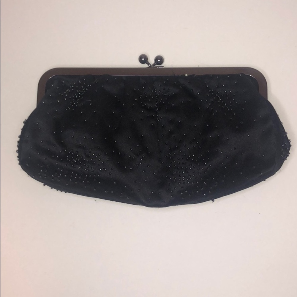 Black Beaded Express Small Clutch - Picture 2 of 10